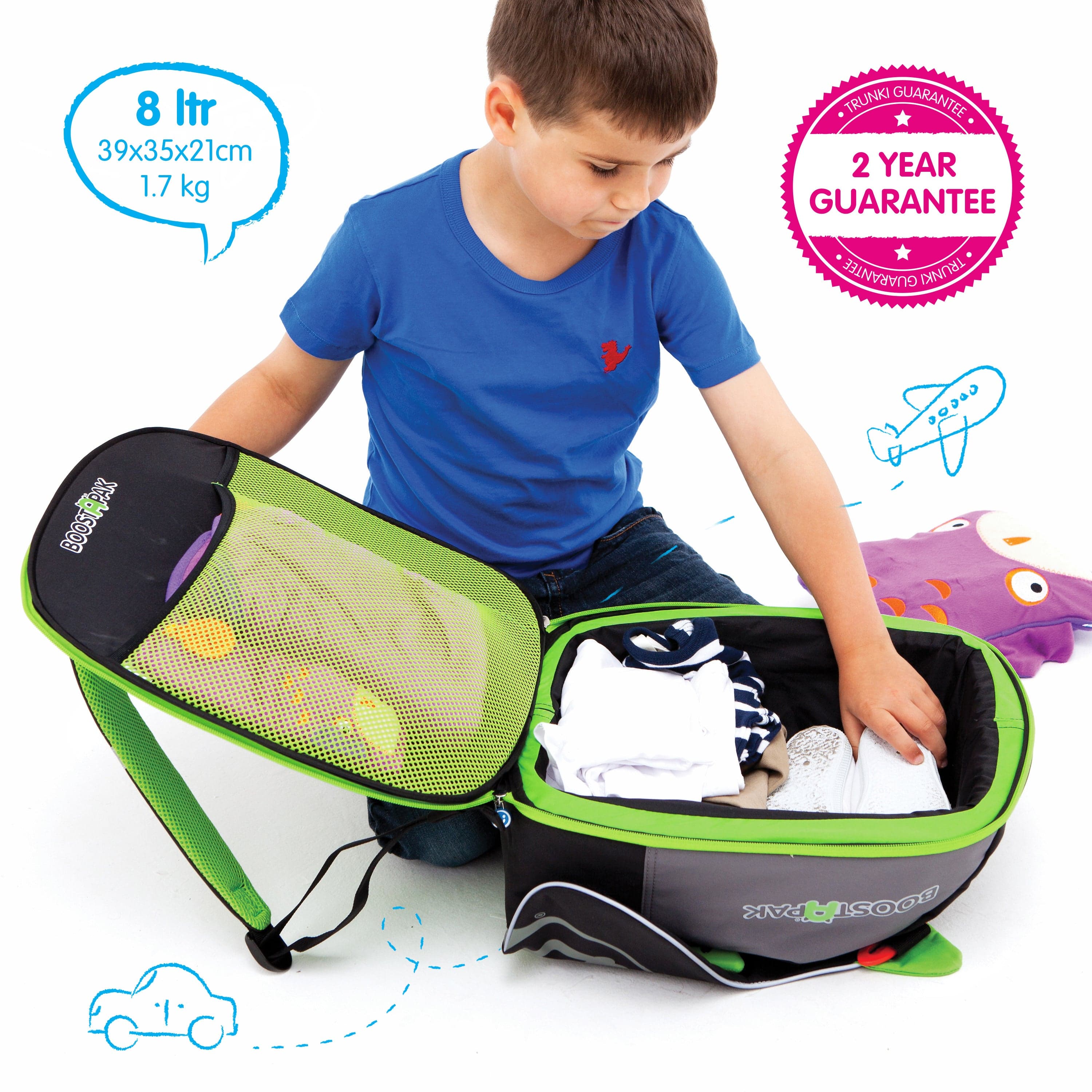 Boostapak Car Booster Seats Child Travel Backpacks