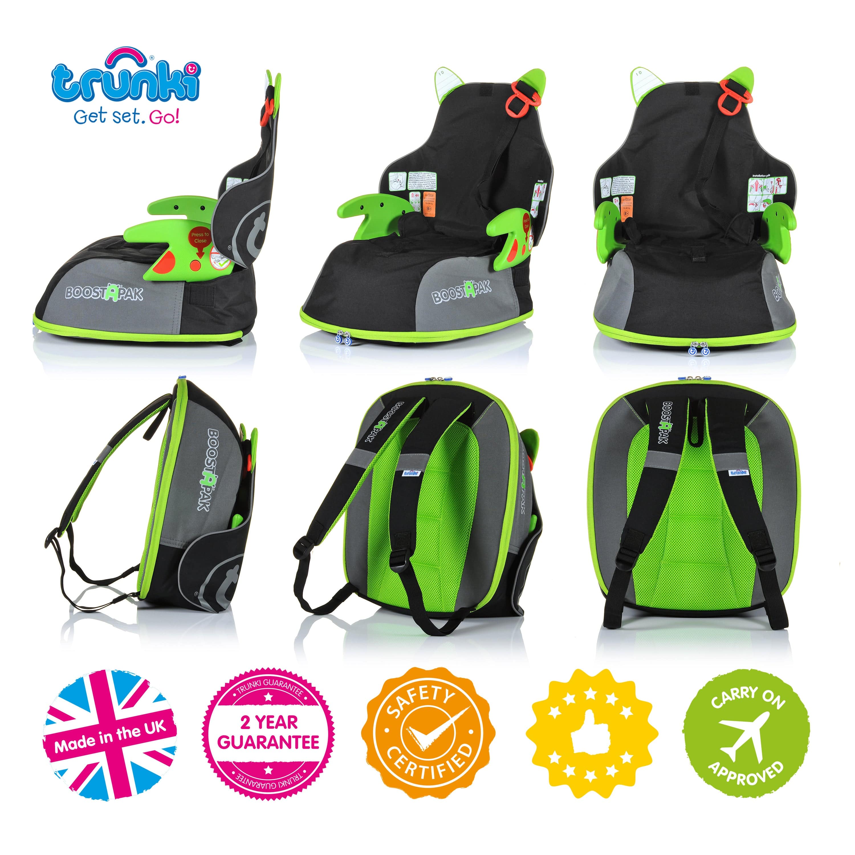 Boostapak Car Booster Seats Child Travel Backpacks